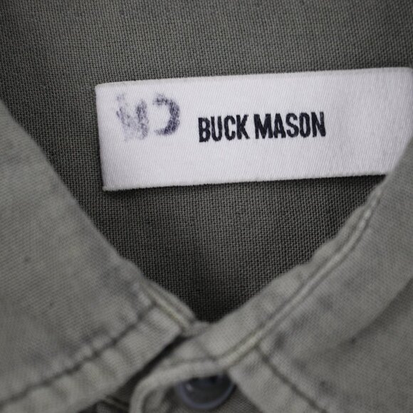 Buck Mason Olive Casual Button Down Shirt - Picture 5 of 13